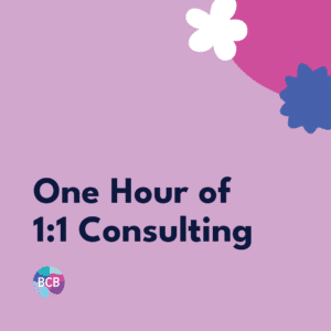One hour of 1:1 Consulting