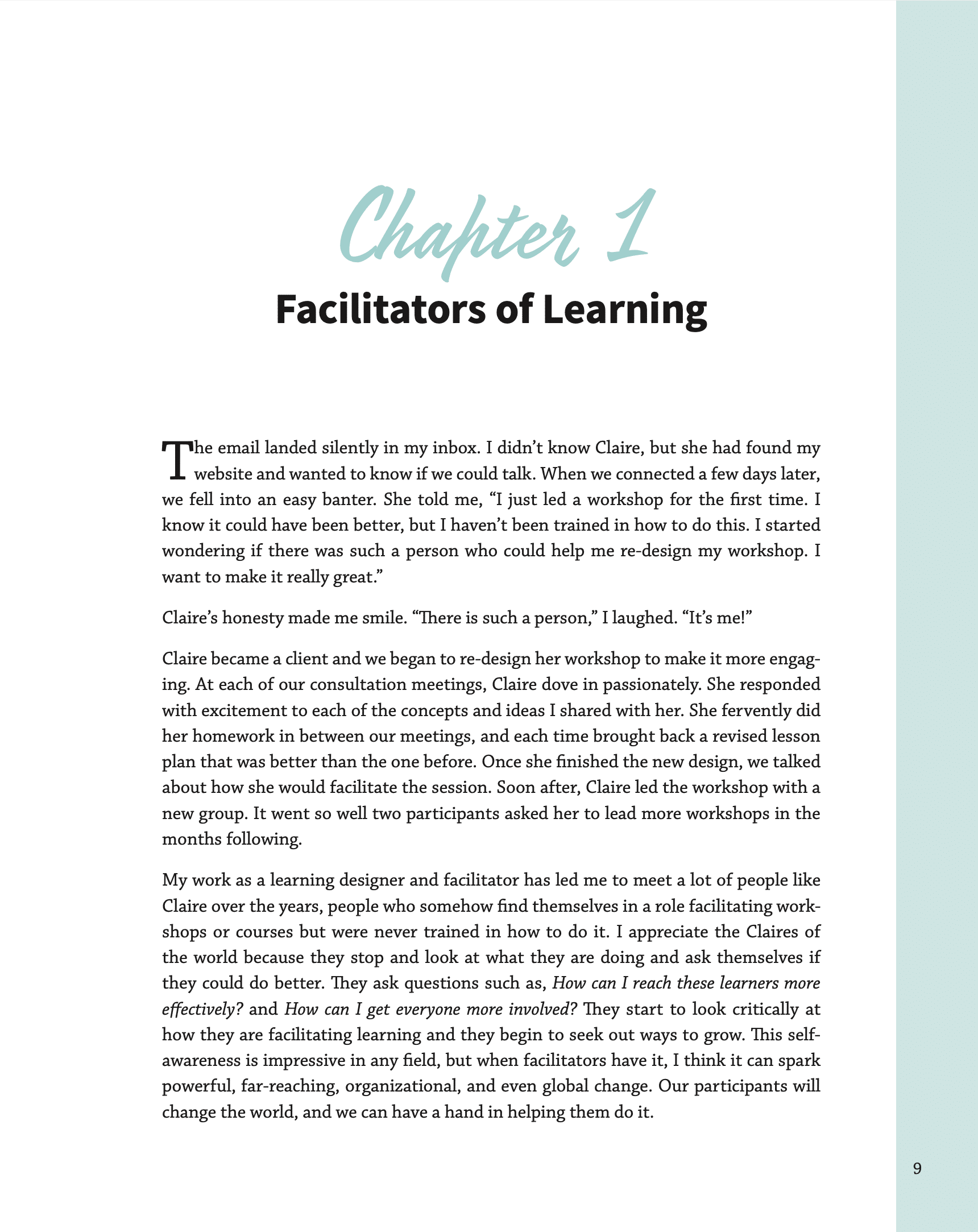 Chapter 1 Facilitators of Learning