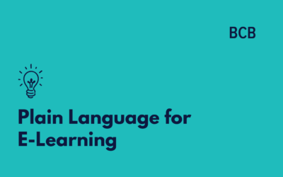 Plain Language for E-Learning